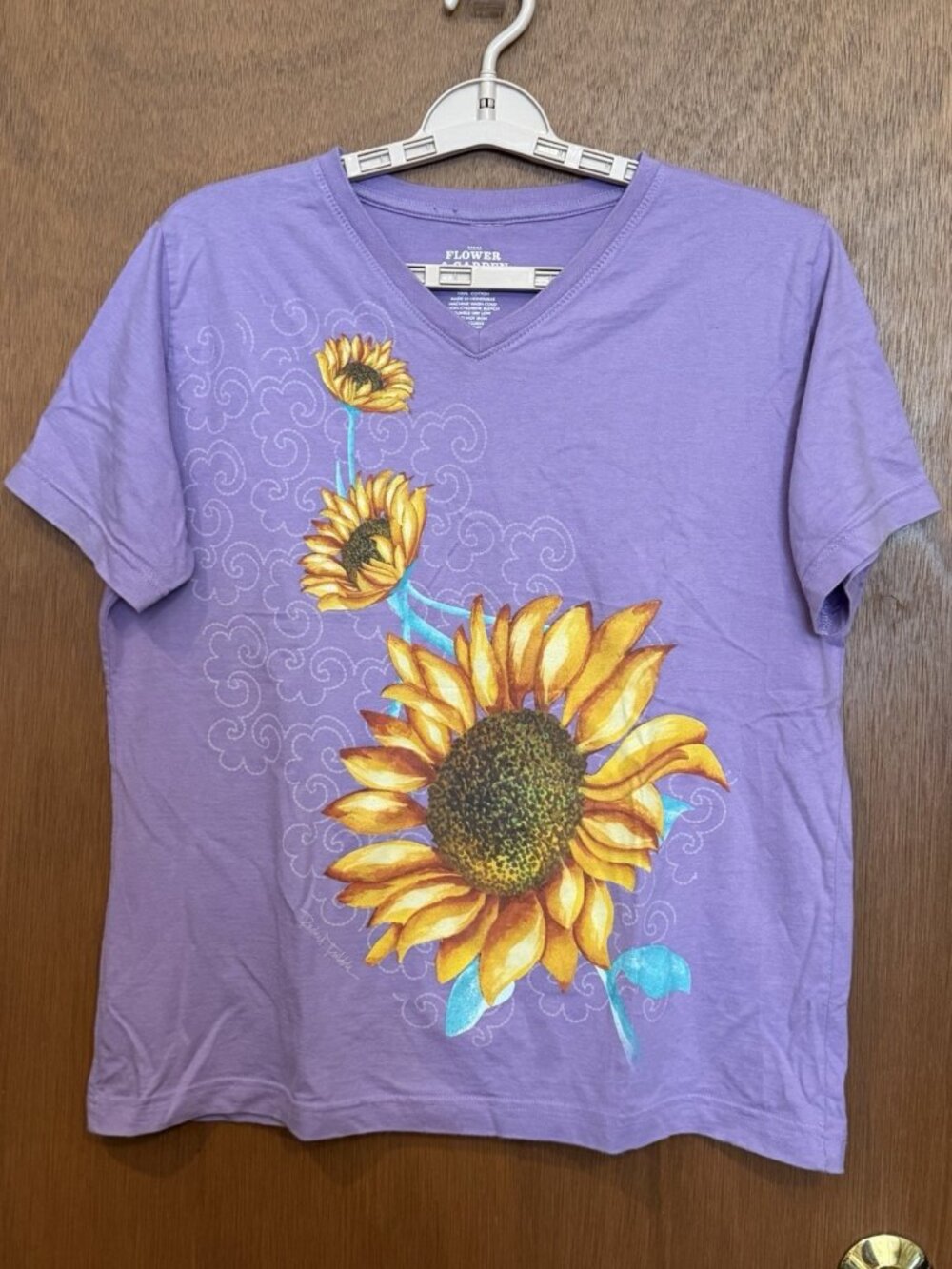 Epcot Flower &‎ Garden Festival T-shirt Sunflowers Purple Size Large